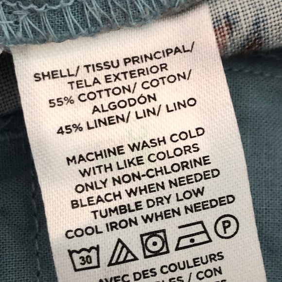 ☀️ 🆕 BOGO LOFT Paperbag Shorts in Sunwashed Floral Linen Blend. Size S. NWOT. - Picture 9 of 13